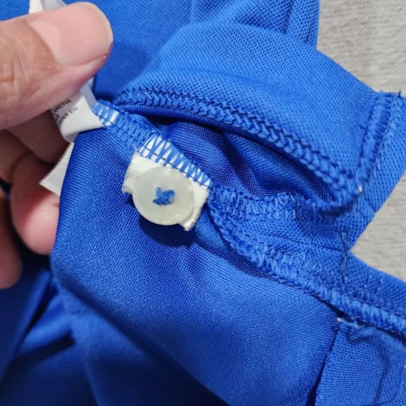 Nike Polo Shirt Mens XL Blue Solid NikeGolf Short Sleeve Athletic DRI-FIT - Picture 16 of 16